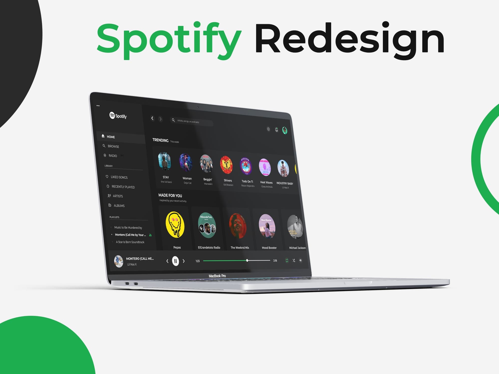 Spotify: The player, reconsidered — Digital Design by Hamza Zakouni